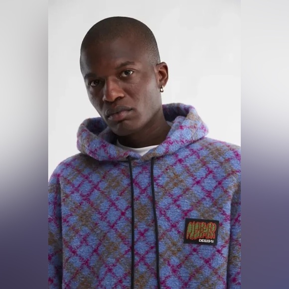 New Men’s Pas De Mer Patterned Fleece Hoodie Sweatshirt!!🔥🔥🔥 - Picture 4 of 14